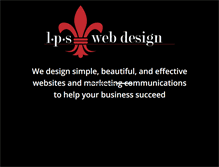 Tablet Screenshot of lpswebdesign.com